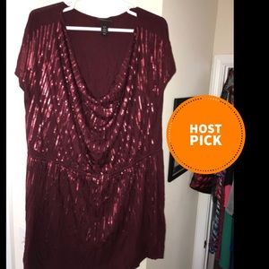 sequin tunic top plus size